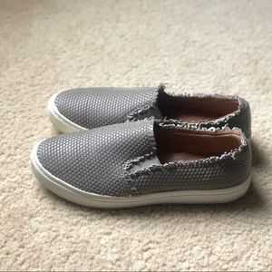 Grey Slip On Shoes